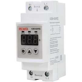 Блок защиты по напряжению Ресанта АЗМ-40АРД регулируемый (с дисплеем) 61/22/30 