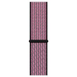  Ремешок Krutoff Nylon для Apple Watch 38/40mm (pink/black) 1 