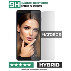  Стекло защитное гибридное МАТОВОЕ Krutoff для INOI 5 2021 