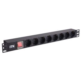  Блок распределения питания ITK PH12-8D3 гор.размещ. 8xSchuko базовые 16A C14 