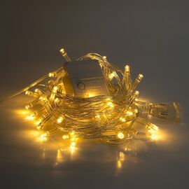  Гирлянда внутренняя нить 6 метров, 60 диодов, белый теплый 