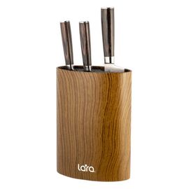  Подставка для ножей LARA LR05-101 <Wood> универсальная <овальная> Soft touch 