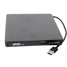  Оптический привод Gembird DVD-USB-03 USB 3.0 пластик, черный 