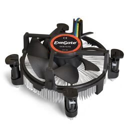 Кулер ExeGate EE97379 EX283280RUS, Al, S775/1150/1151/1155/1156, TDP 65W, Hydro bearing, 4pin, 23.5db 