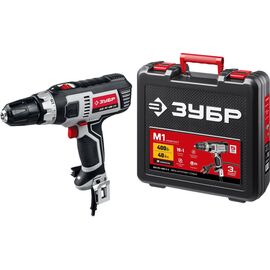  Дрель-шуруповерт Зубр ДШ-М1-400-2 К кейс 