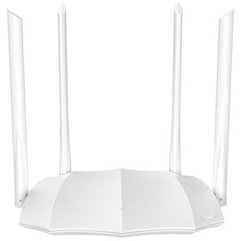  Tenda AC5 V3.0 Двухдиапазонный WiFi роутер AC1200, до 300 Мбит/с на 2,4 ГГц + до 867 Мбит/с до 5 ГГц, LAN 3x100 Мбит/с, WAN 1x100 Мбит/с, 4*6dBi антенны, белый корпус 