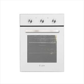  Духовой шкаф Lex EDM 4570 WH стекло белое/нерж сталь 