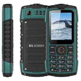  Мобильный телефон BQ BQM-2439 Bobber зеленый, IP68, 2.4" (320х240), 0,08Мп, 2000 mAh, 2 сим, плавающий корпус 