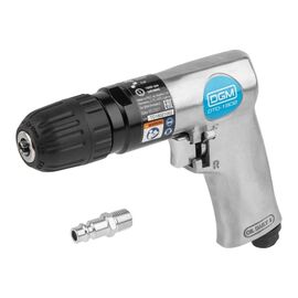  Пневмодрель DGM DTD-1802 с реверсом (Быстрозажим.патрон 3/8''-24 UNF, 255 л/мин, 1800 об/мин, дерево/металл 20/10 мм ) 
