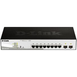  Коммутатор D-Link (DGS-1210-10MP/FL) 8G 2SFP 8PoE+ 130W управляемый 