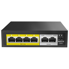  Коммутатор Netis (P106C) 6x100Mb 4PoE+ 58W неуправляемый 