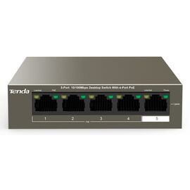  Коммутатор Tenda TEF1105P-4-63W 5port 10/100M 