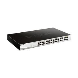  Коммутатор D-Link (DGS-1210-28MP/F4A) PROJ Smart  L2 Switch 24x1000Base-T PoE, 4xCombo 1000Base-T/SFP, PoE Budget 370W, Compact CLI 