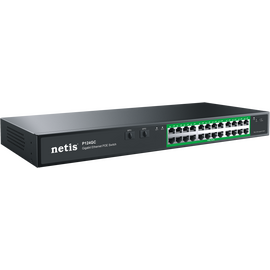  Коммутатор неуправляемый Netis P124GC PoE+, 26 портов, 24x1Гбит/с, PoE+ 24х30Вт (до 360Вт), Uplink SFP 2x1Гбит/с 