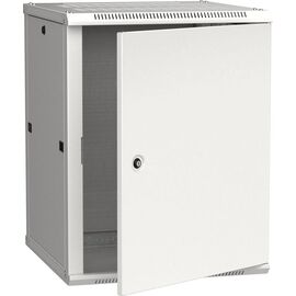  Шкаф коммутационный ITK Linea W (LWR3-15U66-MF) настенный 15U 600x450мм пер.дв.металл серый сталь 