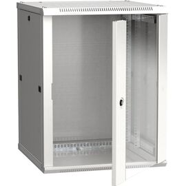  Шкаф коммутационный ITK Linea W (LWR3-18U66-GF) настенный 18U 600x600мм пер.дв.стекл задн.дв.стал.лист 