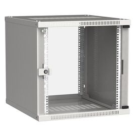  Шкаф коммутационный ITK Linea WE (LWE3-12U66-GF) настенный 12U 600x600мм пер.дв.стекл серый стал 