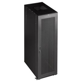  Шкаф коммутационный Lanmaster (TWT-CBB-27U-6X8-P1) 27U 600x800мм пер.дв.перфор. черный 
