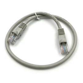  Патч-корд Buro (UTP-5E-0,5M-G) UTP 4 пары cat5E CCA molded 0.5м серый RJ-45 (m)-RJ-45 (m) 