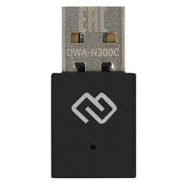  Сетевой адаптер Digma (DWA-N300C) N300/USB 2.0/WiFi (ант.внутр.) 1ант. 