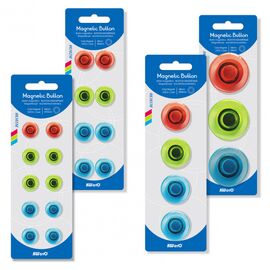  Магнит для досок Kw-Trio 8304M пластик ассорти d40мм круглый (3шт) 