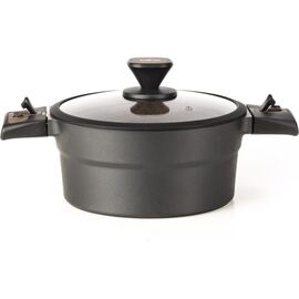  Кастрюля LARA Моnасо 2.5л 20х9,5см, литой алюминий. съёмные ручки, индукционное дно 