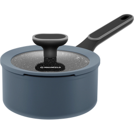  Ковш MAUNFELD Frida MSP15FA02DG из кованого алюминия со стекл. крышкой, 16см, 1,5л 