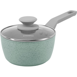  Ковш MAUNFELD Helga MSP14FA05FS из кованого алюминия со стекл. крышкой, 16см, 1,4л 