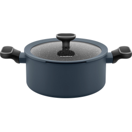  Кастрюля MAUNFELD Frida MCS47FA02DG из кованого алюминия со стекл. крышкой, 24см, 4,7л 