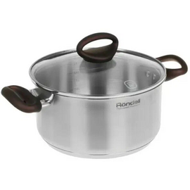  Кастрюля Rondell Tierno RDS-1592 2.8л стальной с крышкой 