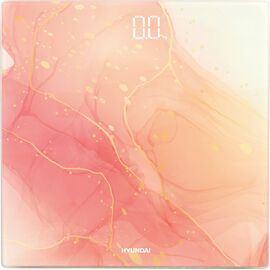  Весы напольные Hyundai H-BS03951 розовый/белый 