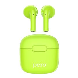  Беспроводные наушники PERO TWS05 COLORFUL Green 