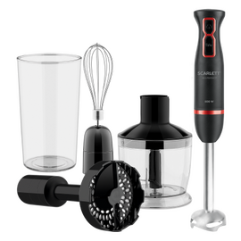  Блендер погружной Scarlett SC-HB42M44 черный/красный 