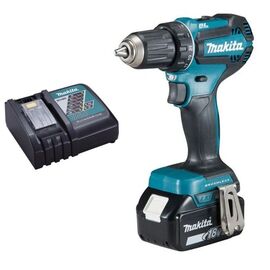  Дрель-шуруповерт аккумуляторная Makita DDF485RF 18 В/БЗП 13мм/2скор/25/50Нм/1,7кг/1 аккумулятора Li-ion 