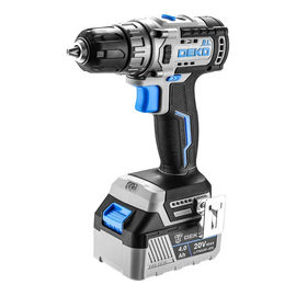  Дрель-шуруповерт Deko Loner 20V One (085-1004) с аккум.и зу патрон быстрозажимной 
