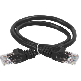  Патч-корд ITK PC09-C5EU-2M кат.5E UTP 2м черный 