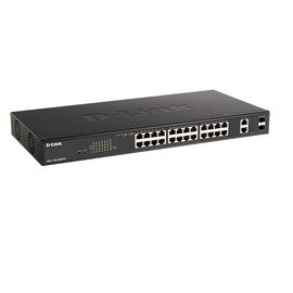  Коммутатор D-Link DGS-1100-26MPV2/A3A с 24 портами 10/100/1000Base-T и 2 комбо-портами 1000Base-T/SFP 