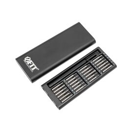  Отвертка для точных работ FIT Профи 56195 с битами, 25 бит сталь S2, алюминиевый кейс, 