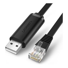  Кабель UGREEN CM204 (60813) USB-A to RJ45 Console Cable 3m Black 