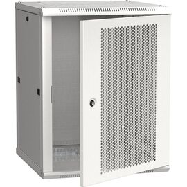  Шкаф коммутационный ITK Linea W (LWR3-15U66-PF) настенный 15U 600x450мм пер.дв.перфор. серый сталь 