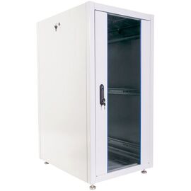  Шкаф коммутационный ЦМО ШТК-Э-24.6.6-13АА напольный 24U 600x600мм пер.дв.стекл металл серый 