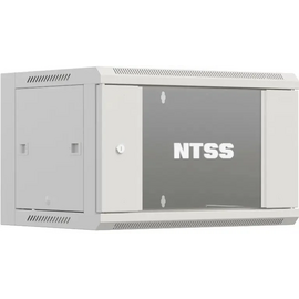  Шкаф коммутационный NTSS Премиум NTSS-W12U6045GS-2 настенный 12U 600x450мм пер.дв.стекл 60кг серый 365мм 24кг 220град. 635мм IP20 сталь укомплектова 