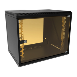  Шкаф коммутационный Suprlan 05-1093-B настенный 6U 600x450мм пер.дв.стекл направл.под закл.гайки 70кг черный 385мм 19.01кг 500мм 