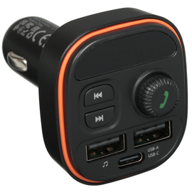  АЗУ Bluetooth FM-Трансмиттер BOROFONE BC59 Heroic car BT FM transmitter (черный) 