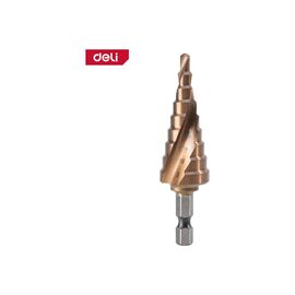  Сверло ступенчатое по металлу Deli DH-JTZ020-E3 4-20мм, HSS M35, спиральная канавка, шестигранный хвостовик 