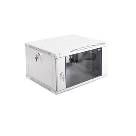  Шкаф коммутационный ЦМО ШРН-ЭКОНОМ ШРН-Э-6.500-9005 настенный 6U 600x520мм пер.дв.стекл черный 