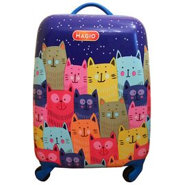  Чемодан Magio 158 Веселые коты разноцветный 