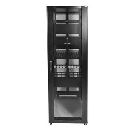  Шкаф серверный ЦМО ШТК-СП-42.6.12-44АА-9005 напольный 42U 600x1130мм пер.дв.перфор. черный 