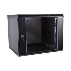 Шкаф коммутационный ЦМО ШРН-Эконом ШРН-Э-15.650-9005 настенный, стеклянная передняя дверь, 15U, 600x650 мм 