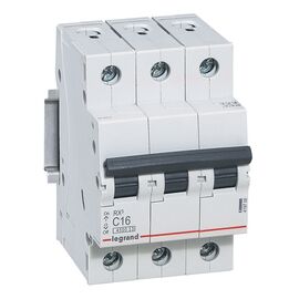  Выключатель автоматический Legrand RX3 419708 16A тип C 4.5kA 3П 400В 3мод 